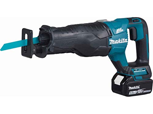 Scie Récipro Makita 18 V Li-Ion 5 Ah + 2 Batteries Bl1850N + Chargeur + Coffret Mak Pac- Djr187Rte
