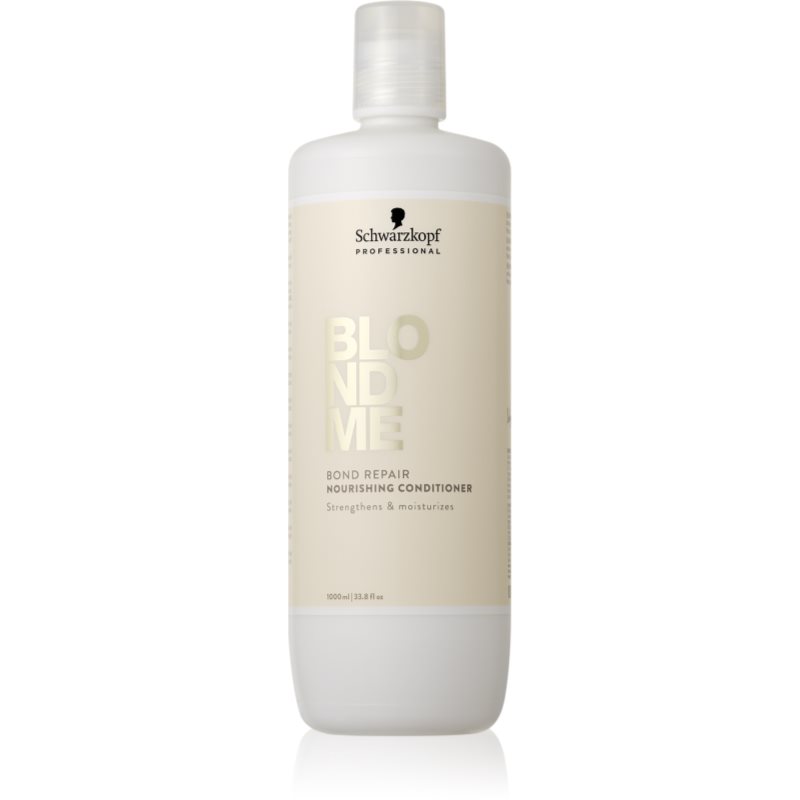 Schwarzkopf Professional Blondme Bond Repair Nourishing Conditioner Balsamo Nutriente Per Capelli Biondi 1000 Ml
