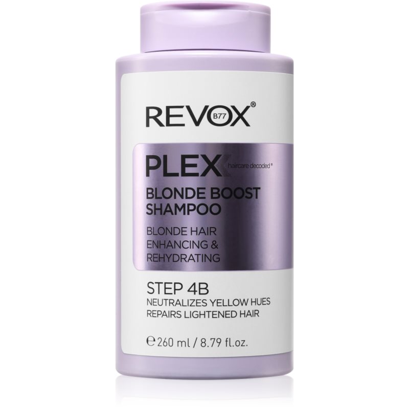 Revox B77 Plex Blonde Boost Shampoo. Step 4B Shampoo Anti-Giallo Per Capelli Biondi 260 Ml