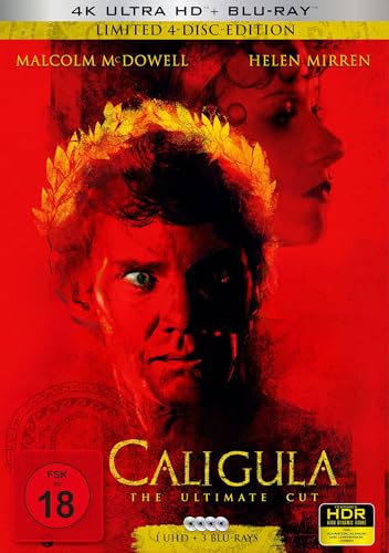 Caligula - The Ultimate Cut - Mediabook - Limited Edition (4K Ultra Hd) (+ 2 Blu-Rays) (+ Bonus-Blu-Ray)