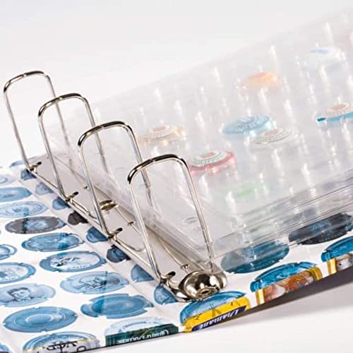 Compart Plastic Sheets For 42 Bottle Caps/Champagne Caps, Transparent, Pack Of 5
