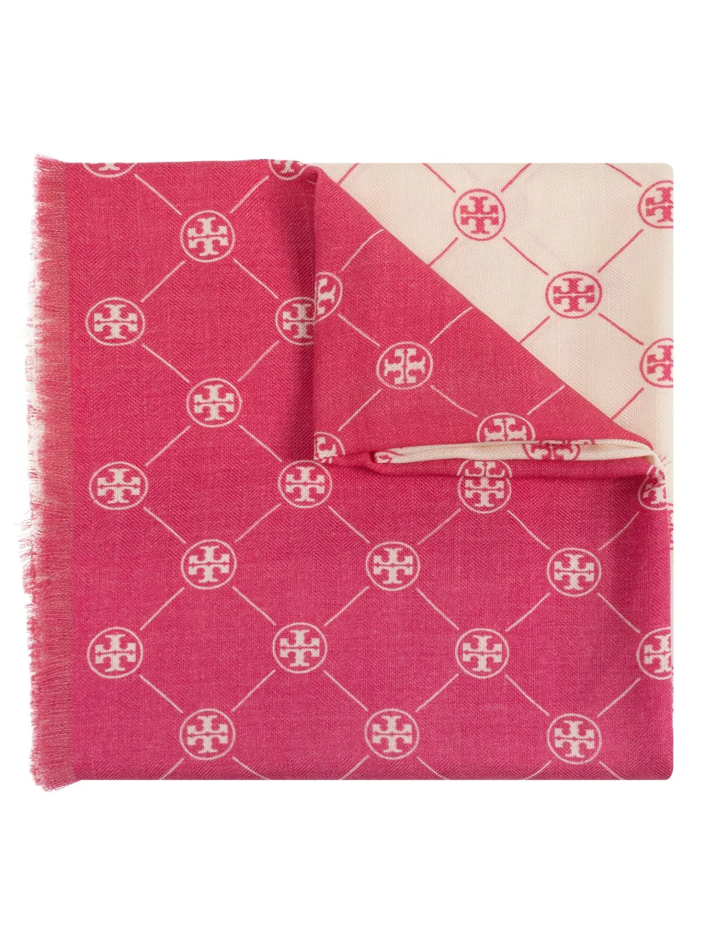 Tory Burch T Monogram scarf - Rosa
