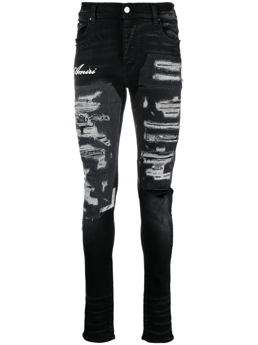 AMIRI Jeans slim con effetto vissuto - Nero