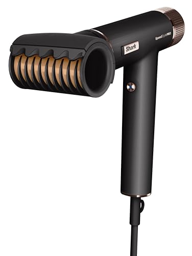 Shark Speedstyle Pro Asciugacapelli, Alte Prestazioni, Alta Velocità, Tutti I Tipi Di Capelli, Protezione Cuoio Capelluto, 5 Accessori, Leggero, Ionic