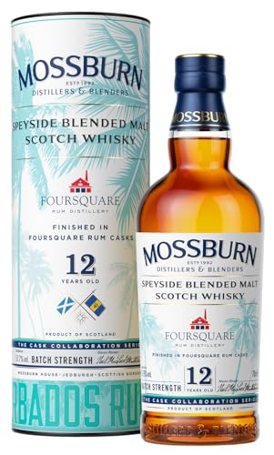 Mossburn Foursquare 12 Years Old Rum Casks Whisky Batch Strength 57,7% Vol. 0,7L In Giftbox