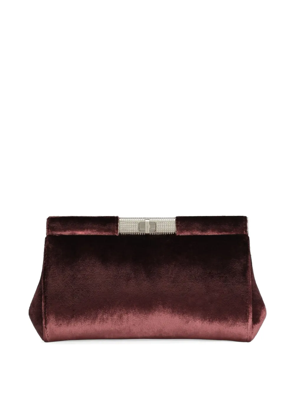 Dolce & Gabbana velvet clutch bag - Rosso