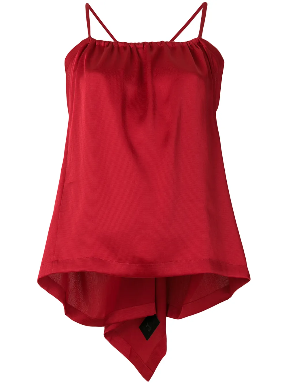 Y-3 tie-back camisole - Rosso