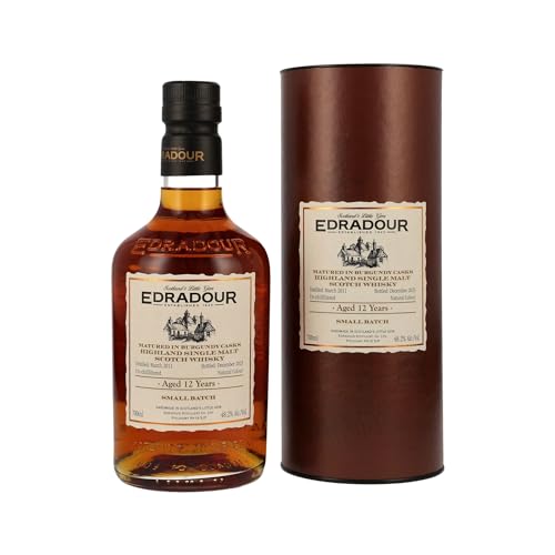 Edradour 12 Years Old Burgundy Cask Highland Single Malt Whisky 2011 48,2% Vol. 0,7L In Giftbox