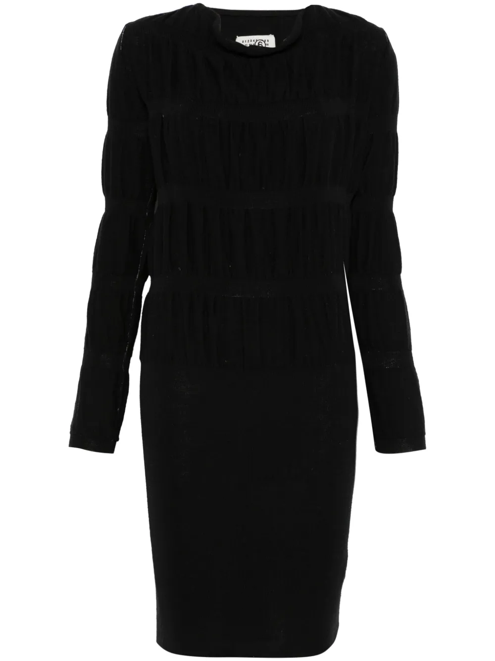 Maison Martin Margiela Pre-Owned Abito midi a coste anni 2000 - Nero