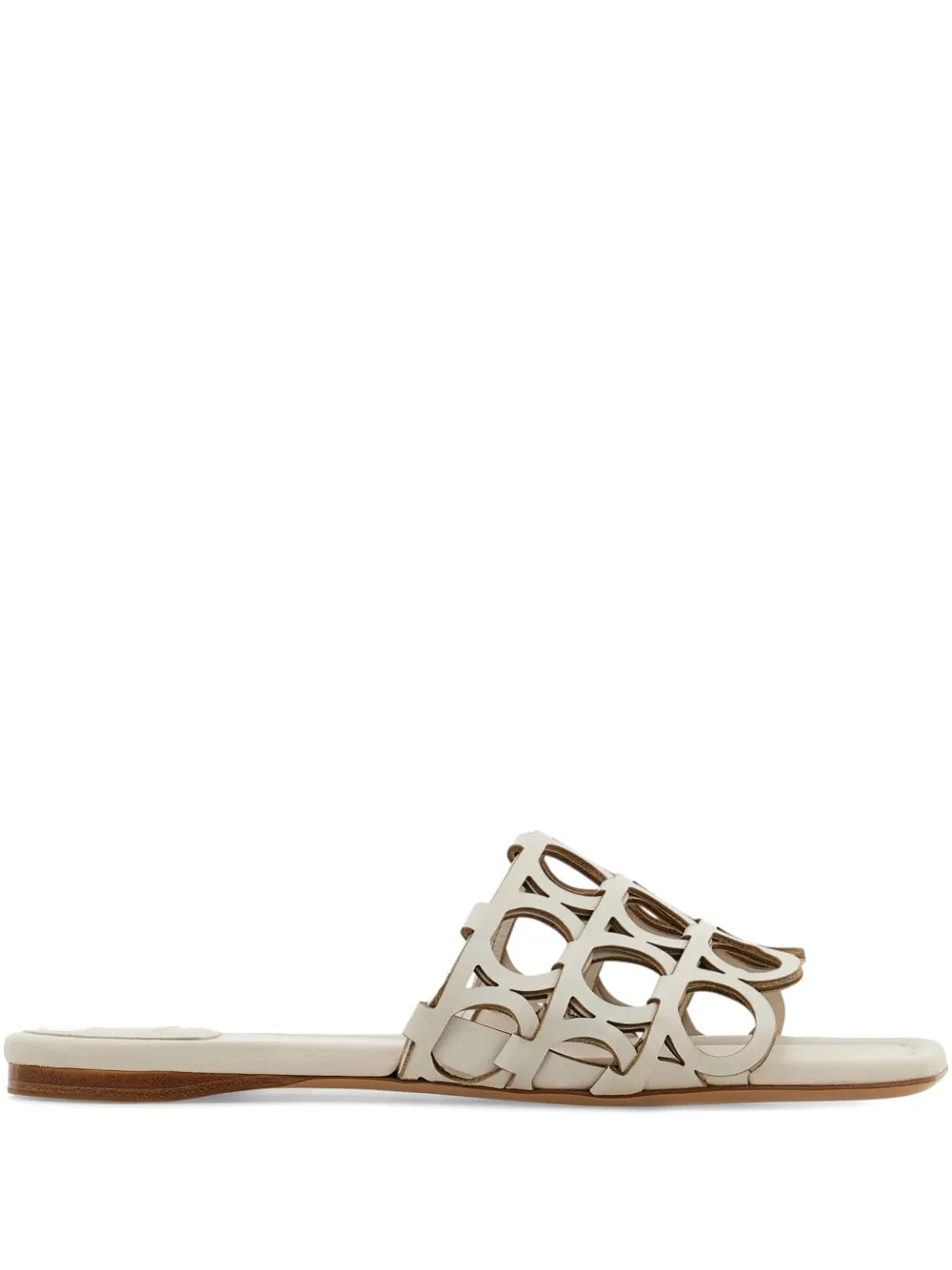 Ferragamo Gancini slide - Toni neutri
