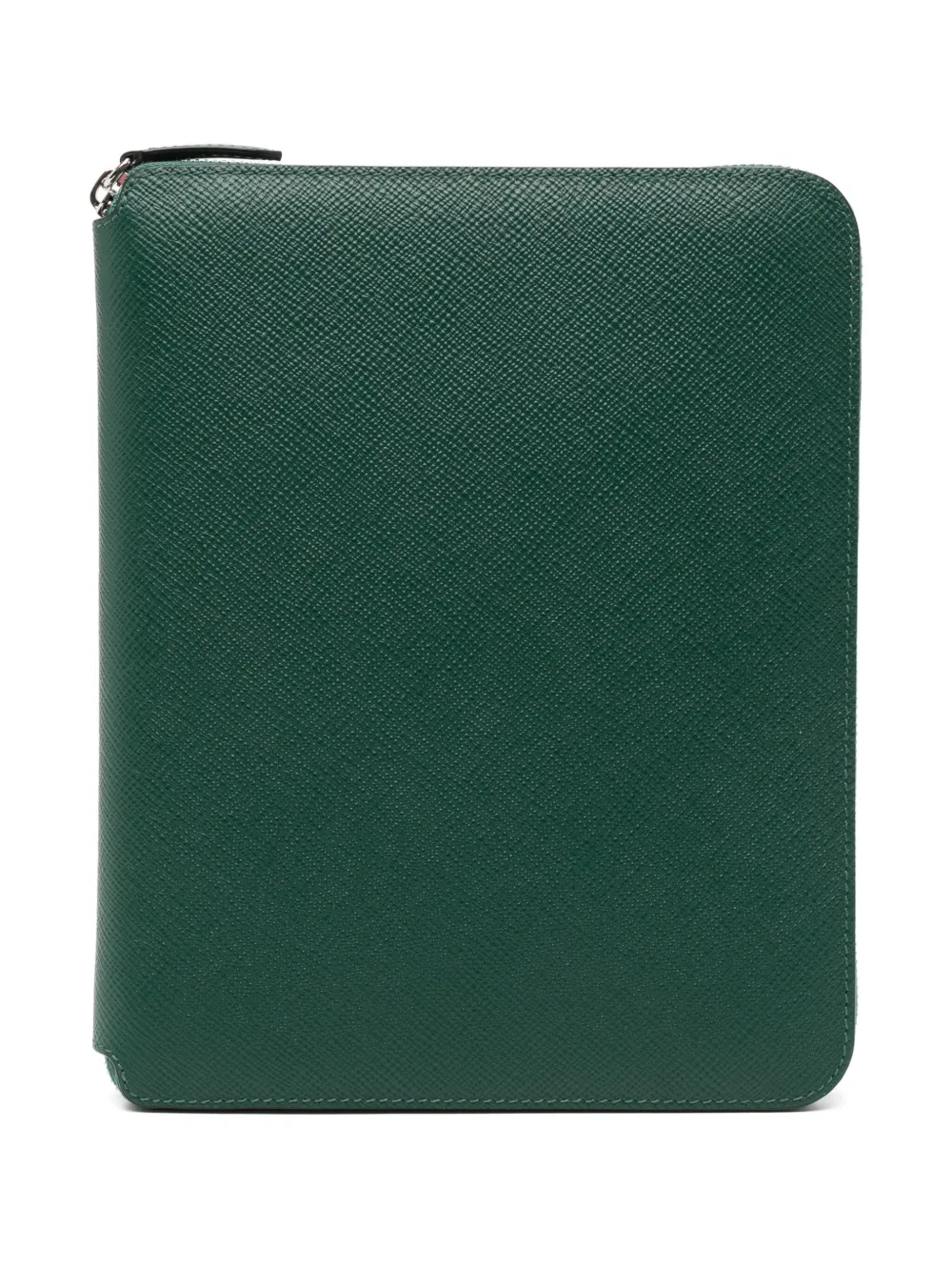 Smythson a5 zip fastening folder - Verde