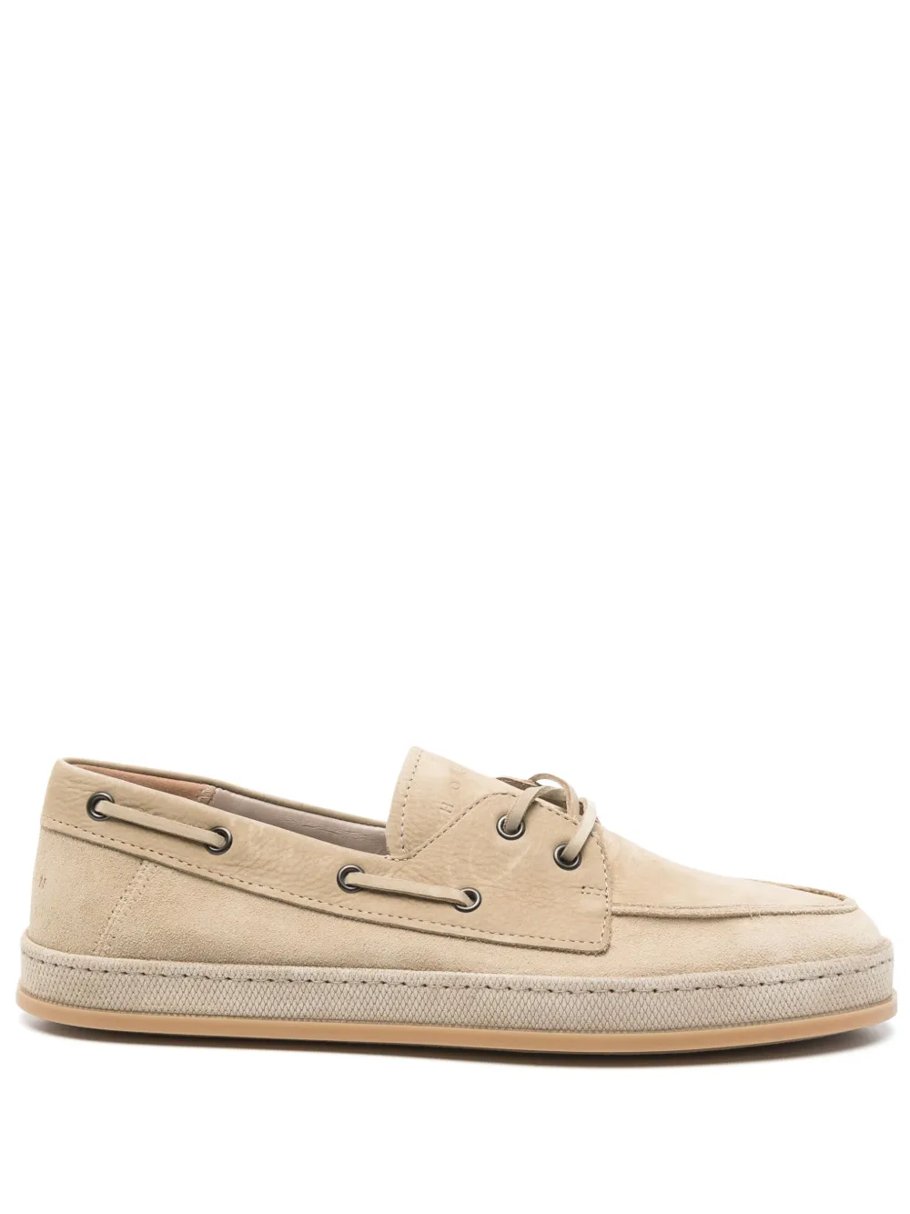 Hogan H683 boat shoes - Toni neutri