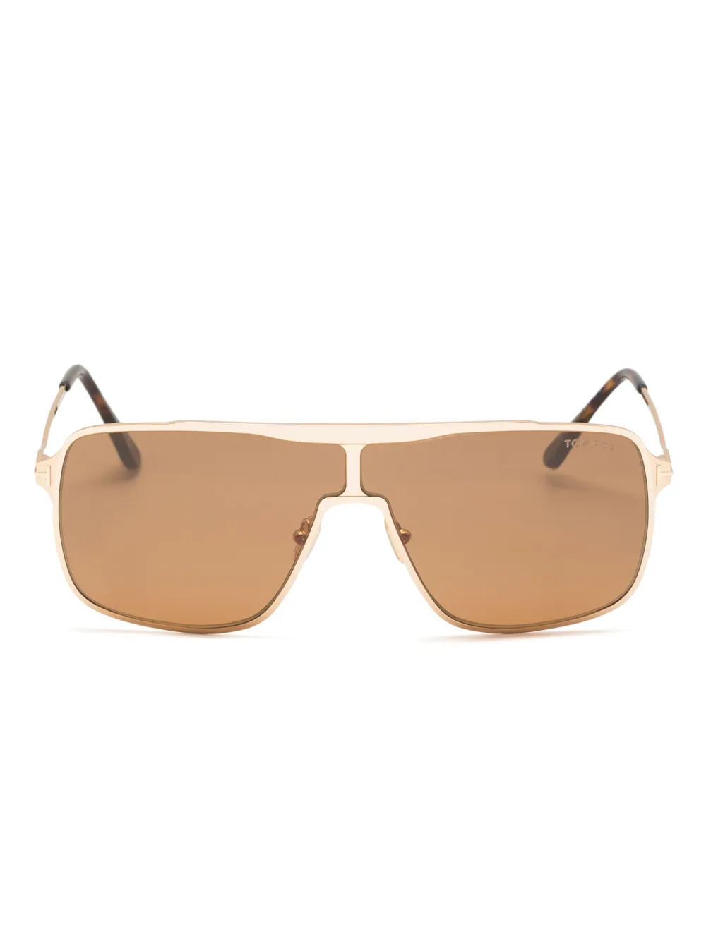 TOM FORD flat-top sunglasses - Marrone