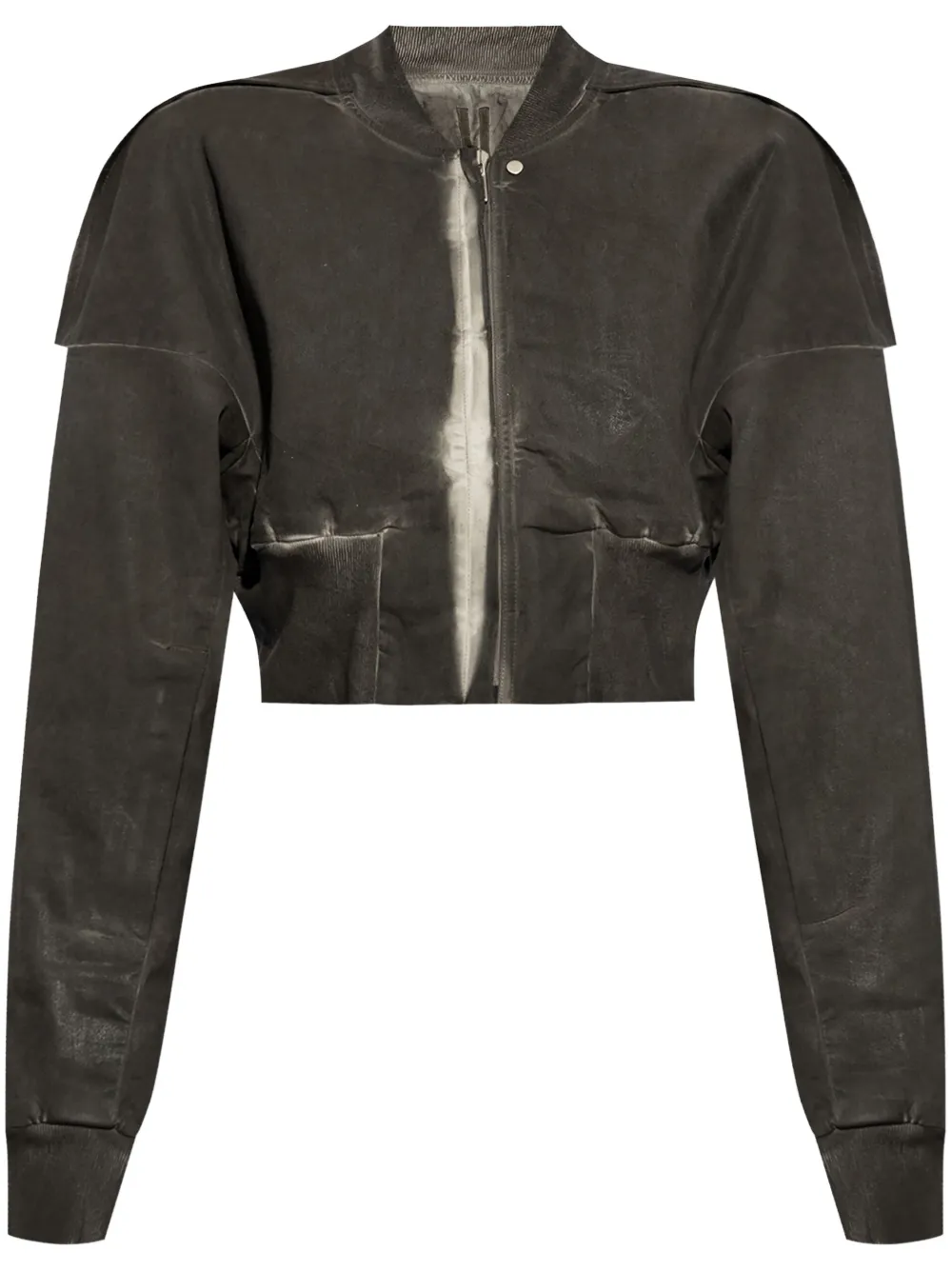 Rick Owens DRKSHDW bleach-wash jacket - Grigio