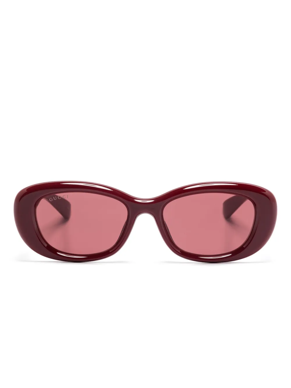 Gucci Eyewear oval-frame sunglasses - Rosso