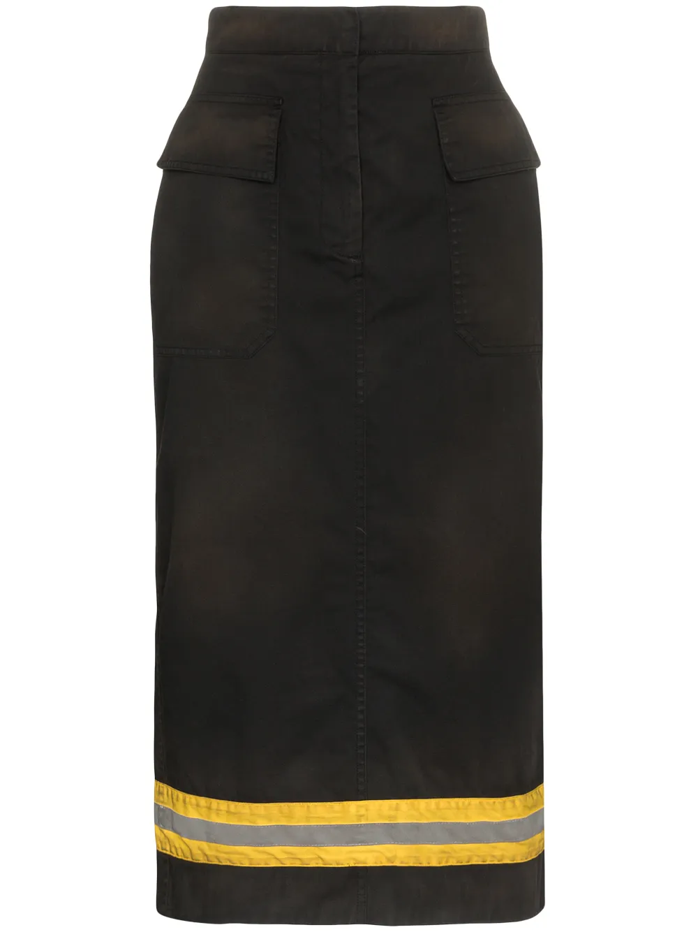 Calvin Klein Gonna midi Fireman - Nero