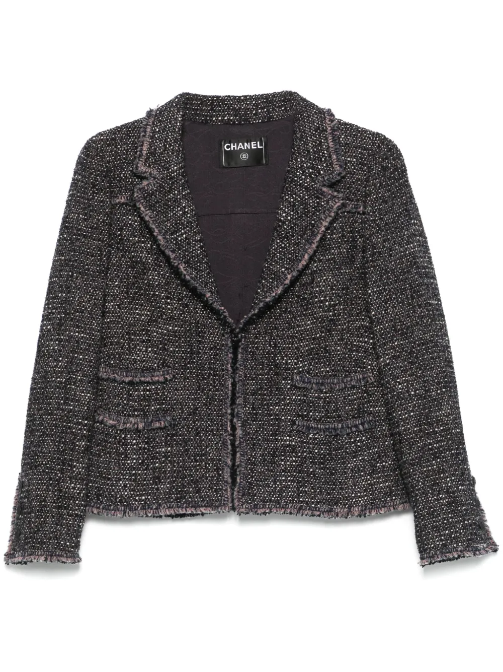 CHANEL Pre-Owned Giacca in tweed anni 2010 - Viola