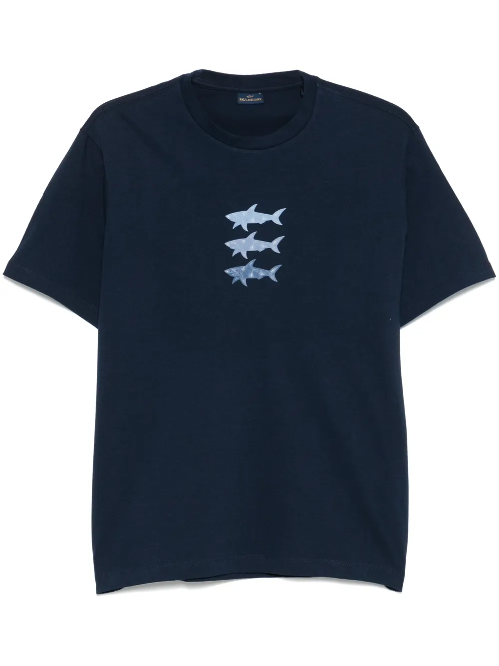 Paul & Shark shark-print T-shirt - Blu