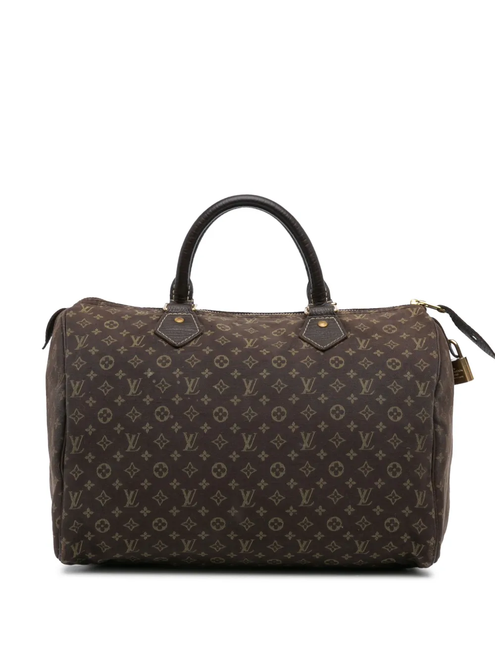 Louis Vuitton Pre-Owned 2007 Monogram Mini Lin Speedy 30 boston bag - Marrone