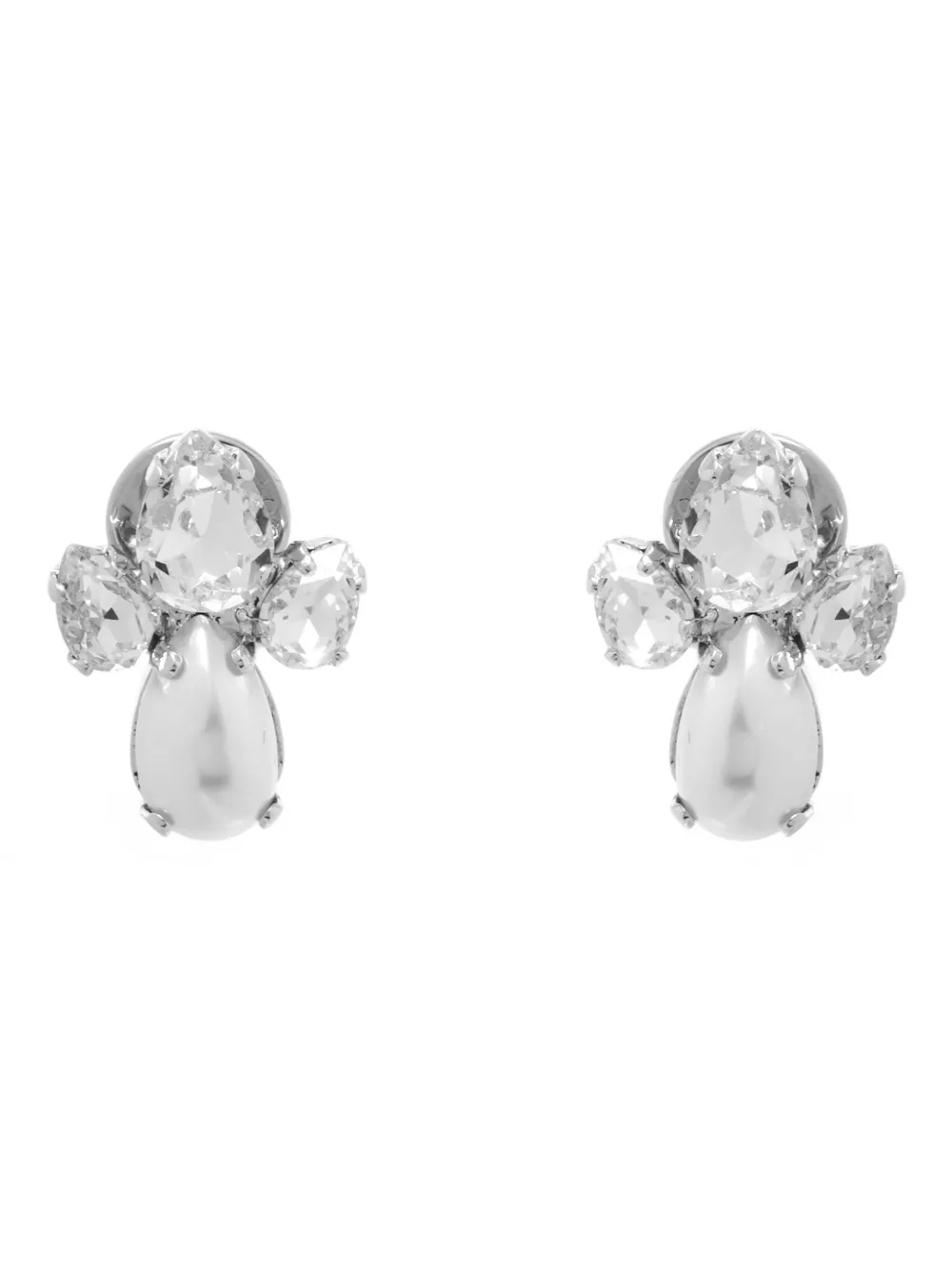 Simone Rocha Victorian Floret earrings - Argento
