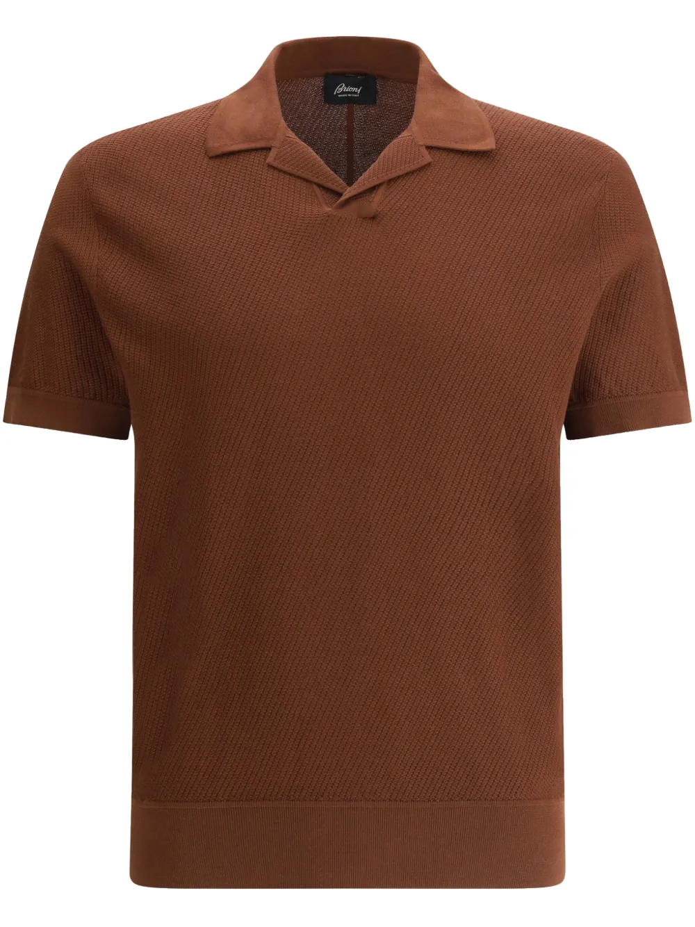 Brioni jersey polo shirt - Marrone