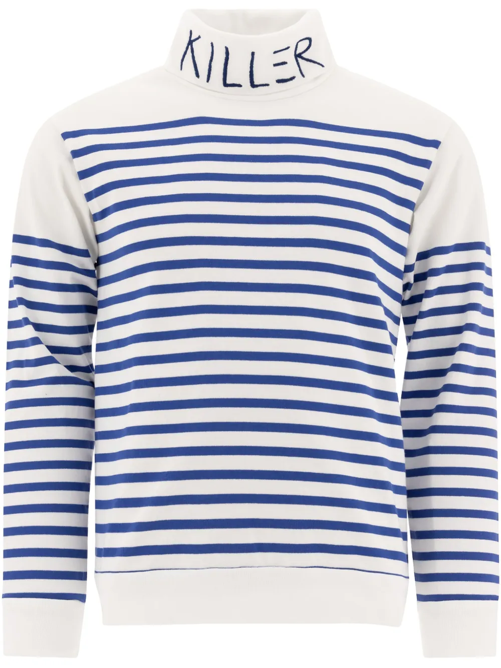 KAPITAL T-shirt a righe - Bianco