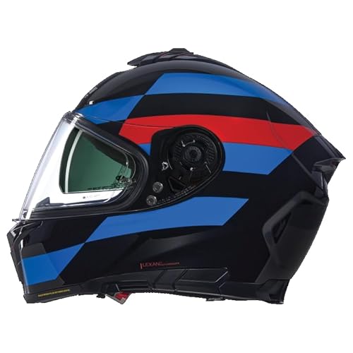 Casco Integrale Nolan Doppia Visiera Nolan N80-8 Alfiere Nero Lucido 347 Tg Xl.