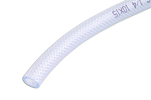 Connect 30885 Clear Pvc Braided Tubing 8Mm Id 30M