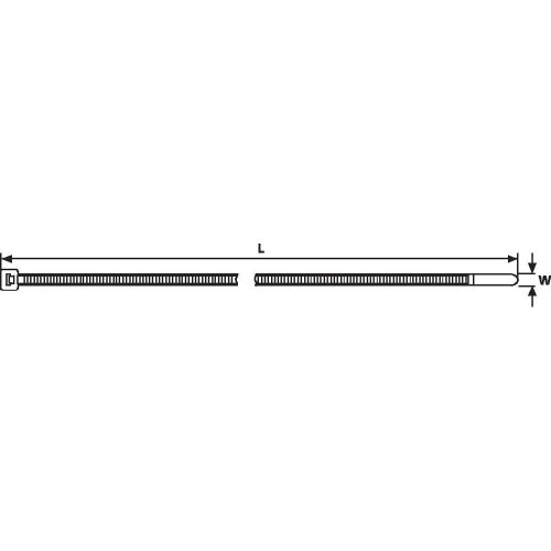 Hellermann Tyton 111-01623 Poliammide Nero 100Pezzo(I) Fascetta