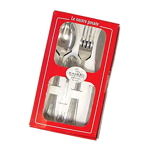 Marietti Coltelleria Mrt150024 Set Coltelli 18/10 Linea Clapton, 24 Pezzi, Acciaio Inossidabile