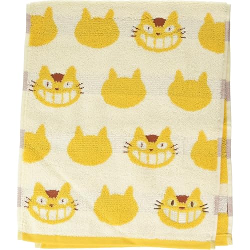 Marushin - Asciugamano In Cotone, 33 X 80 Cm, Studio Ghibli My Neighbor Totoro, Cat Bus Giallo, Dal Giappone 1005016100