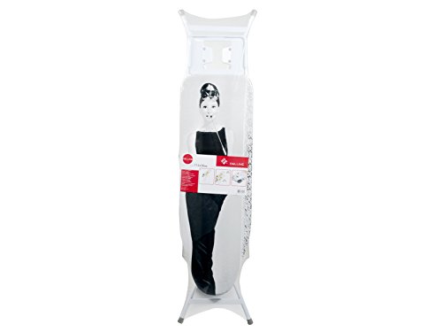 Home Deluxe Asse Da Stiro, 114X36 Cm, Metallo, Cotone, Bianco, 134X36X92 Cm, Bianco/Multicolore