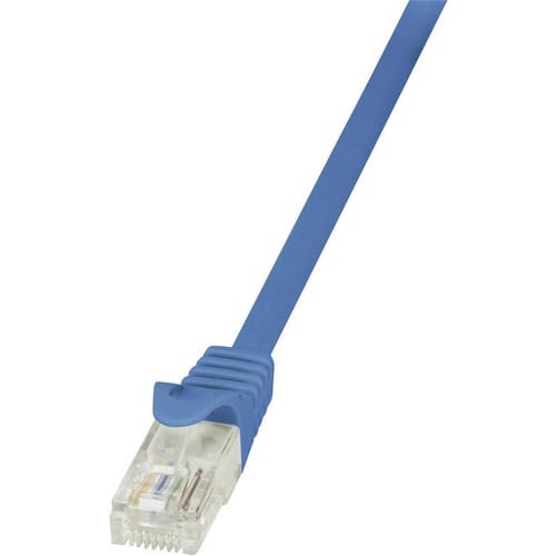 Logilink Cp1016U Cat5 E Patchkabel Rj45-Stecker Auf Rj45-Stecker Cat 5E Utp 0.25M Blau