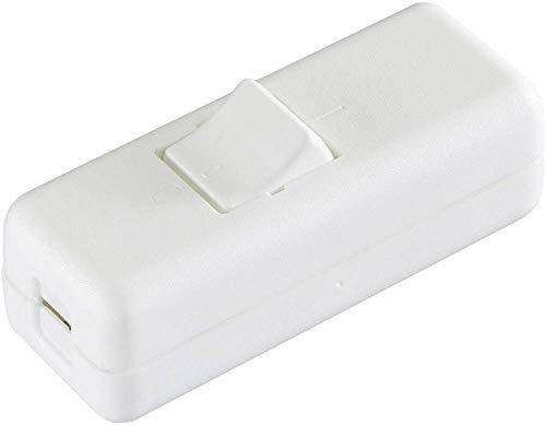 Interbär 8010-008.01 Interruttore A Filo Passante Bianco 2 X Off/On 10 A 1 Pz.
