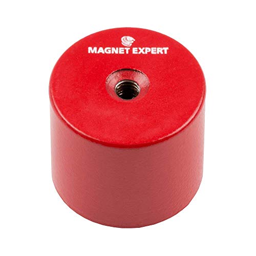 Magnet In Pentola Profonda Alnico Per Applicazioni Ad Alta Temperatura, Ingegneria E Produzione - Foro Filettato C/W M6 Di Spessore 35Mm Di Dia X 30Mm