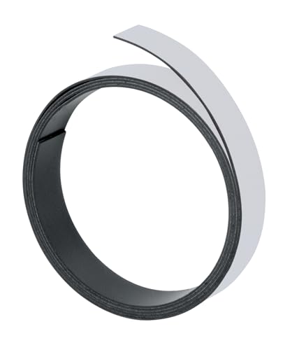Franken - Nastro Magnetico, 100 Cm X 15 Mm, Spessore 1 Mm, Grigio
