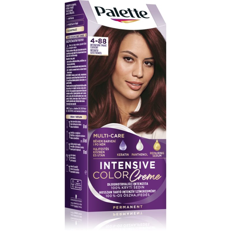 Schwarzkopf Palette Intensive Color Creme Tinta Permanente Per Capelli Colore 4-88 (Rf3) Intensive Dark Red 1 Pz