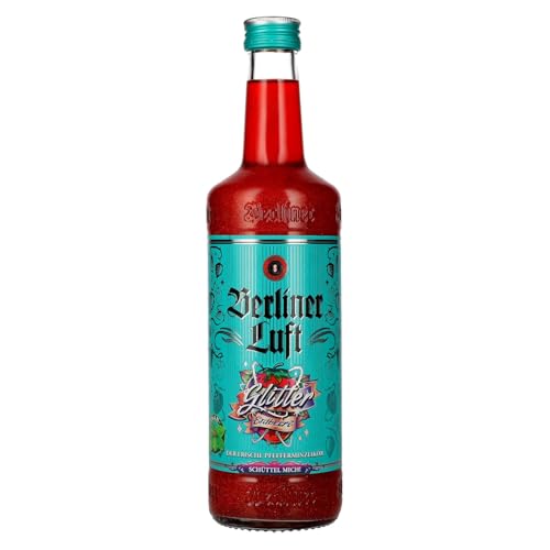 Berliner Luft Glitter Erdbeere Der Frische Pfefferminzlikör 18% Vol. 0,7L