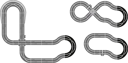 Scalextric Pacchetto Accessori Pista Racing Curves, Colore Nero, C8193