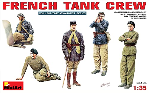 Mini Art 35105 French Tank Crew 1:35 Plastic Kit