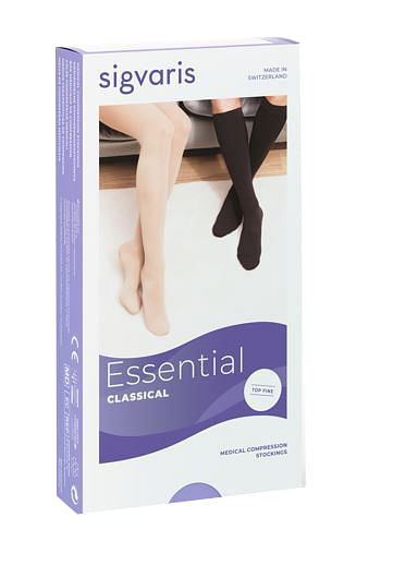 Sigvaris 702 Ccl2 Tfq Collant Top Fine Lungo Punta Chiusa Crispa M