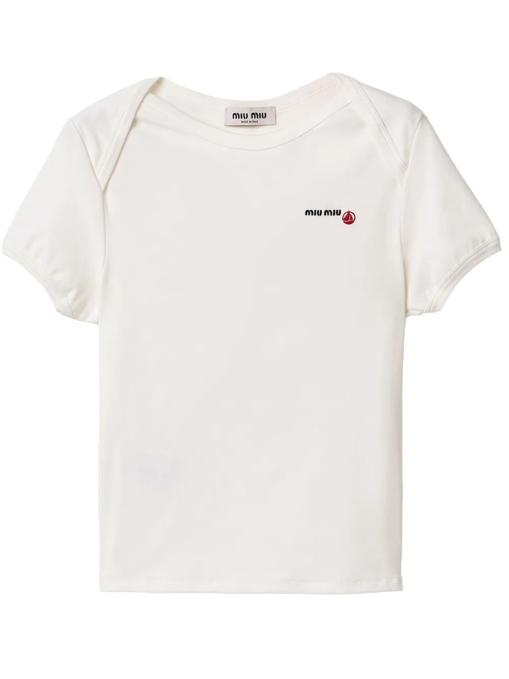 Miu Miu T-shirt in jersey MIU MIU x Petit Bateau - Bianco