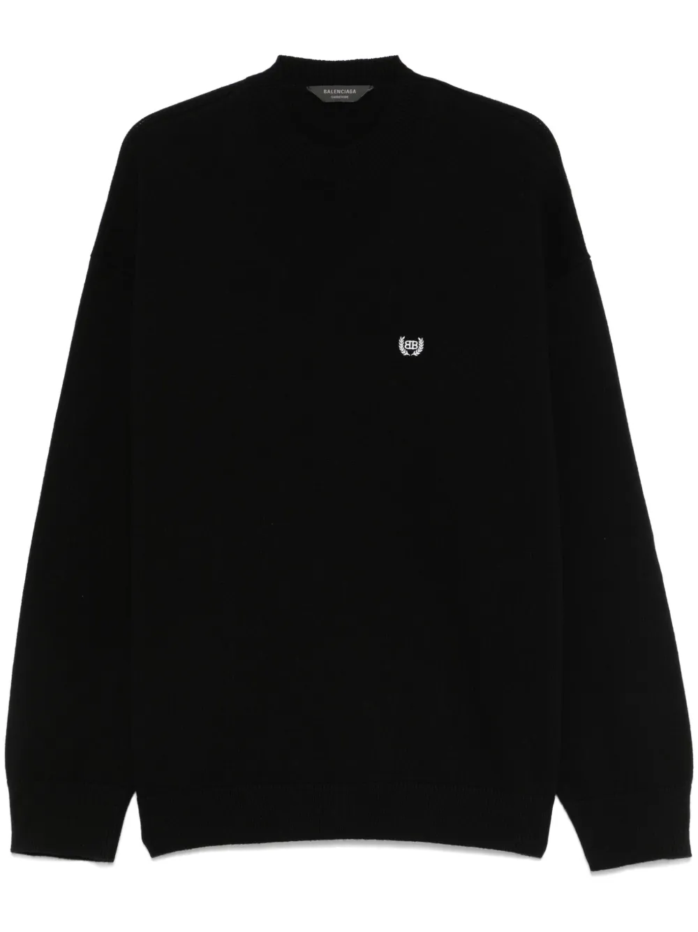 Balenciaga Maglione con ricamo - Nero