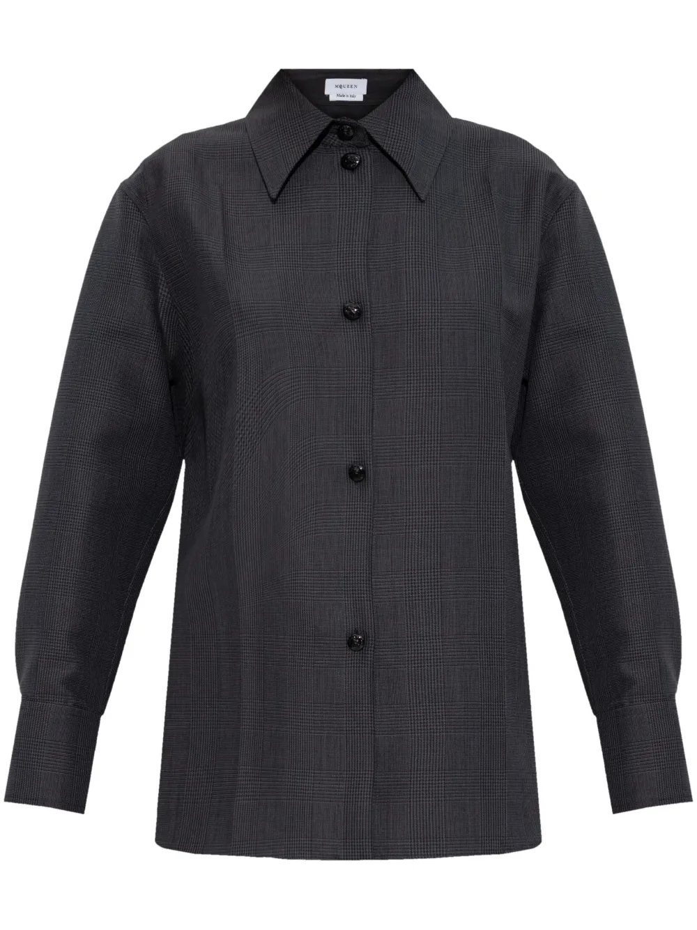 Alexander McQueen tartan check shirt - Grigio