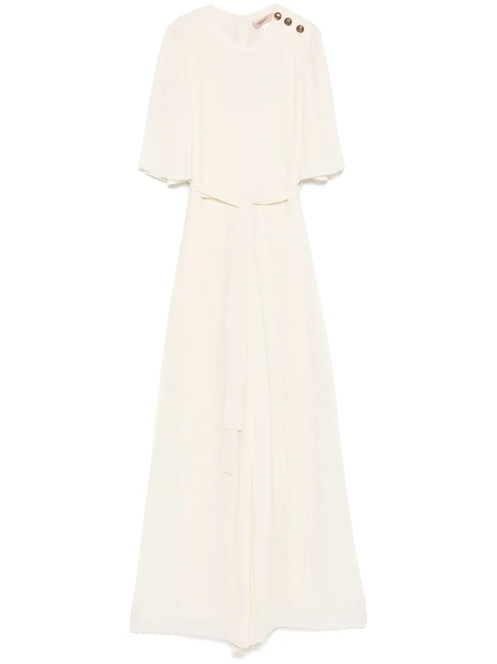 TWINSET crepe georgette jumpsuit - Toni neutri