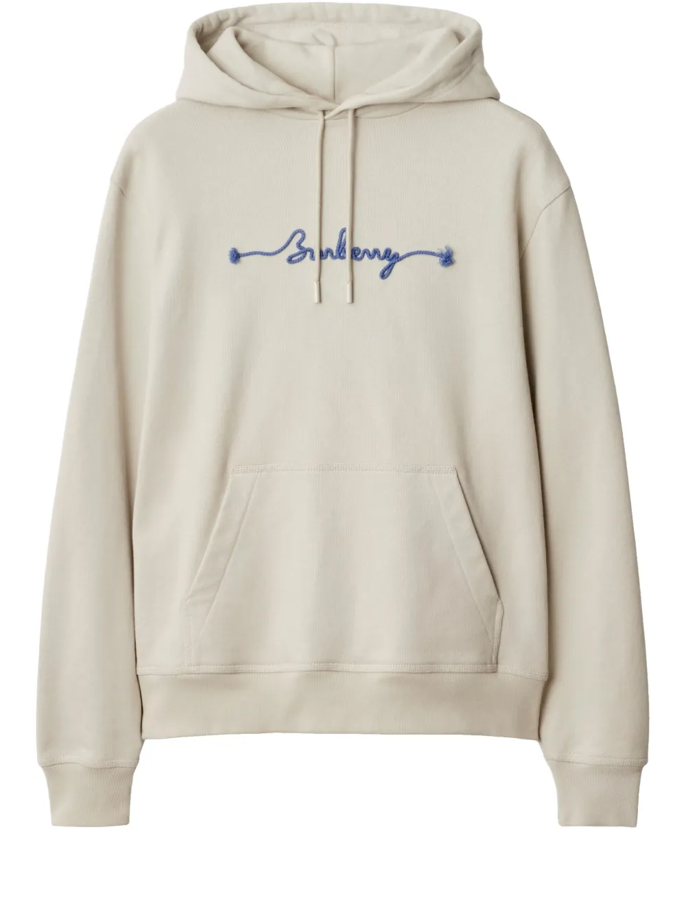 Burberry logo cotton hoodie - Toni neutri