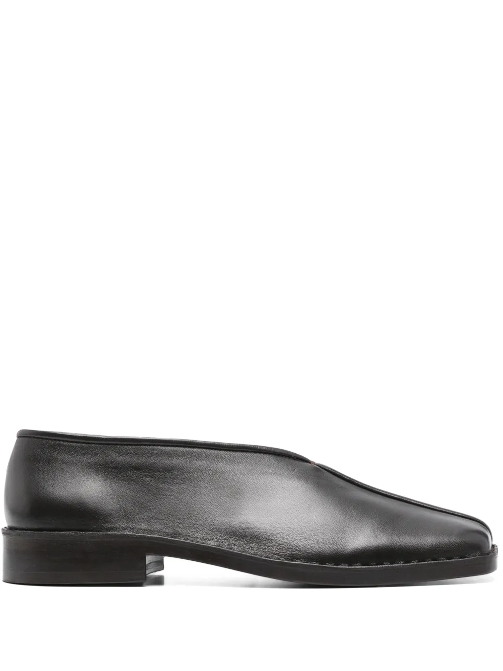 LEMAIRE leather loafers - Marrone