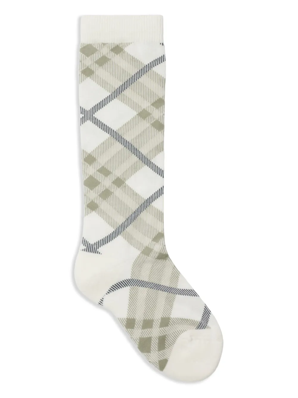 Burberry checked socks - Toni neutri