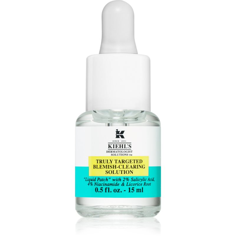 Kiehl'S Dermatologist Solutions Truly Targeted Blemish-Clearing Solution Siero Per Pelli Acneiche Da Donna 15 Ml