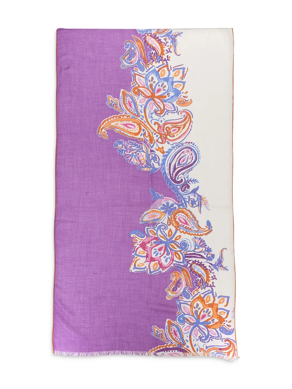 Loro Piana paisley-print scarf - Viola